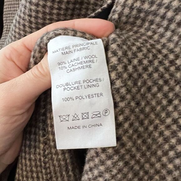 Vanessa Bruno Womens Brown Wool and Cashmere Blend Coat Size 36 Small Oversized - Picture 14 of 16